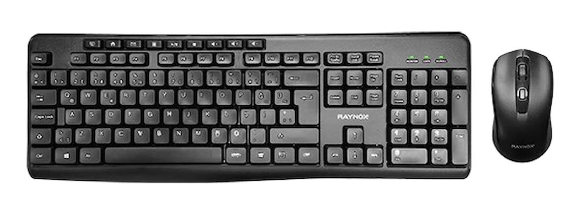 Raynox RX W10 Sessiz Siyah Kablosuz Klavye Mouse Seti