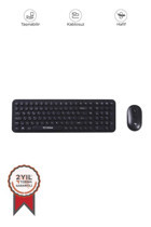 Torima TMK 07 Sessiz Siyah Kablosuz Klavye Mouse Seti