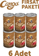Cango Biftekli Parça Etli Yetişkin Köpek Maması 6 x 415 gr 6'lı
