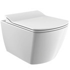 Creavit Elegant Rim-Off Eg321 Seramik Kanalsız Gömme Duvara Sıfır Asma Klozet Beyaz