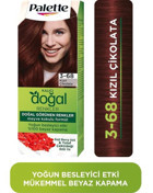 Schwarzkopf Palette Doğal Renkler 3.68 Kızıl Çikolata Krem Saç Boyası 50 ml