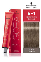 Schwarzkopf Igora Royal Doğal Tonlar 8.1 Açık Kumral Sandre Krem Saç Boyası 60 ml