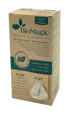 BioMagic Keratin & Argan Yağı 11.21 Kristal Sarı Krem Saç Boyası 60 Ml
