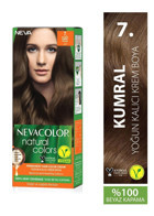 Nevacolor Natural Colors 7. Kumral Krem Saç Boyası 50 Ml