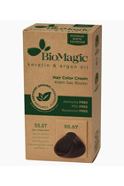 BioMagic Keratin & Argan Yağı 55.07 Yoğun Çikolata Kahve Organik Amonyaksız Krem Saç Boyası 60 Ml