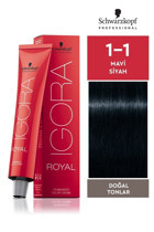 Schwarzkopf Igora Royal Doğal Tonlar 1.1 Mavi Siyah Krem Saç Boyası 60 ml