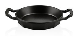 O.M.S 3725 Döküm Saplı Alüminyum Döküm 16 cm Sahan Tava Siyah