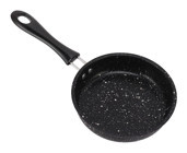 Fdit Plastik Saplı Metal 12 cm Düz Tava Siyah