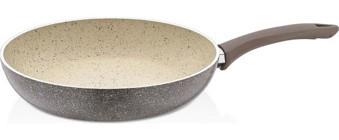 Polo Chef Panamera Plastik Saplı Alüminyum 32 cm Düz Tava Gri