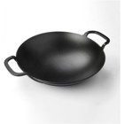 Lava Metal Saplı Döküm 38 cm saç Tava Siyah