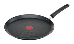 Tefal 6X Unlimited One G25939 Plastik Saplı Titanyum 28 cm Krep Tava Siyah