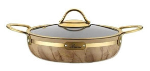 Brioni Selection Metal Saplı Alüminyum 20 cm Sahan Tava Krem