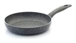 Arselon Plastik Saplı Granit 28 cm Düz Tava Gri