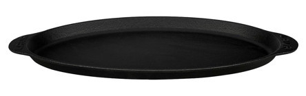 Lava Demir Saplı Döküm 15.5x29.5 cm Balık Tava Siyah