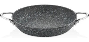 Falez Pedra Çelik Saplı Alüminyum 22 cm Sahan Tava Gri