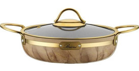 Brioni Selection Metal Saplı Alüminyum 22 cm Sahan Tava Krem