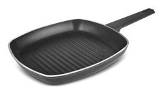 Karaca Swiss Crystal Plastik Saplı 28 cm Grill Tava Siyah