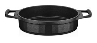 Cem Vision Döküm Saplı Alüminyum 24 cm Sahan Tava Siyah