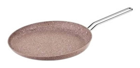 O.M.S 3234 Metal Saplı Alüminyum 26 cm Krep Tava Krem