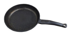 Polo Chef Iron Plastik Saplı Döküm 30 cm Düz Tava Siyah