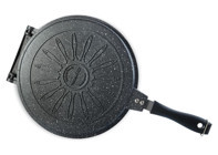 Thermoad Balık Plastik Saplı Granit 28 cm balık Tava Gri