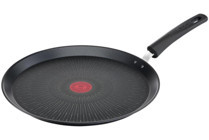 Tefal 6X Unlimitedone Plastik Saplı Alüminyum 28 cm Krep Tava Siyah