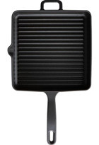 Voeux Elegance Döküm Saplı Döküm 30 cm Grill Tava Siyah