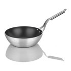 Altınbaşak Lazzetti Satina Çelik Saplı Alüminyum 30 cm Wok Tava Gri