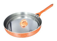 Kahramanlar No:28 3159 Plastik Saplı Granit 28 cm Balık Tava Kırmızı