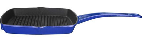 Lava Metal Saplı Döküm 26x26 cm Grill Tava Lacivert