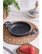 Maison Art Comfort Plastik Granit 24 cm Sahan Tava Siyah