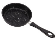 Shanrya Plastik Saplı Paslanmaz Çelik 14 cm Kızartma Tava Siyah