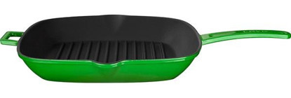 Lava Metal Saplı Döküm 28x28 cm Grill Tava Yeşil