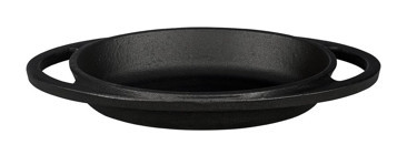 Lava Mini Döküm 15x10 cm Düz Tava Siyah