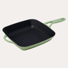 Pot Art Döküm Saplı Döküm 26 cm Grill Tava Yeşil