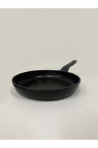 Laviss Kitchen Chef Dior Plastik Saplı Granit 28 cm Düz Tava Siyah