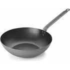 Lacor Ferrum Çelik Saplı Teflon 28 cm Wok Tava Gri