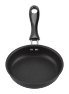 Luckdano Mini Plastik Saplı Metal 12 cm Kızartma Tava Siyah
