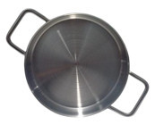 Cengiz Çeyiz MMS Metal Saplı Paslanmaz Çelik 18 cm Sahan Tava Gri