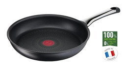 Tefal 6X Excellence Metal Saplı Alüminyum 32 cm Düz Tava Siyah