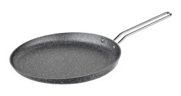 O.M.S 3234 Metal Saplı Granit 30 cm Krep Tava Gri