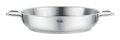 Fissler Pure Collection Çelik Saplı Paslanmaz Çelik 24 cm Düz Tava Gri