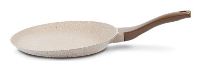 Thermoad Plastik Saplı Alüminyum Döküm 26 cm Krep Tava Vizon
