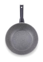 Korkmaz Palma A3914 Plastik Saplı Granit 24 cm Wok Tava Gri