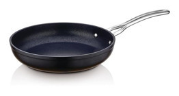 Saflon 5628 Metal Saplı Alüminyum 28 cm Düz Tava Siyah