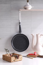 Znp Home Comfort Plastik Saplı Alüminyum 26 cm Düz Tava Siyah
