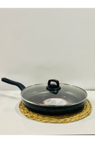 Cookcase Kapaklı 26 cm Düz Tava Siyah