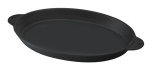 Lava Fajita Döküm 18x24 cm Düz Tava Siyah