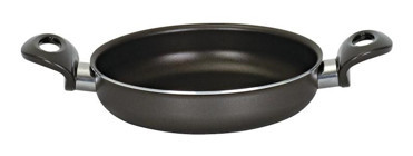 Mehtap Onyx Plastik Saplı Teflon 18 cm Sahan Tava Siyah