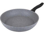 Tantitoni Plastik Saplı Granit 24 cm Düz Tava Gri